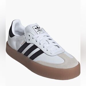 Adidas Women's White and Black Sneakers